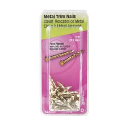 HILLMAN Anchor Wire 7/8 in. Trim Brass-Plated Steel Nail Flat Head 1 oz