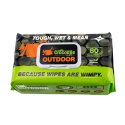 Crocodile Cloth Outdoor White Cloth 10 in. W X 15 in. L 80 wipes