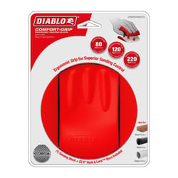 Diablo Comfort-Grip 2.25 in. W X 5.5 in. L Assorted Rubber Grit Sanding Block