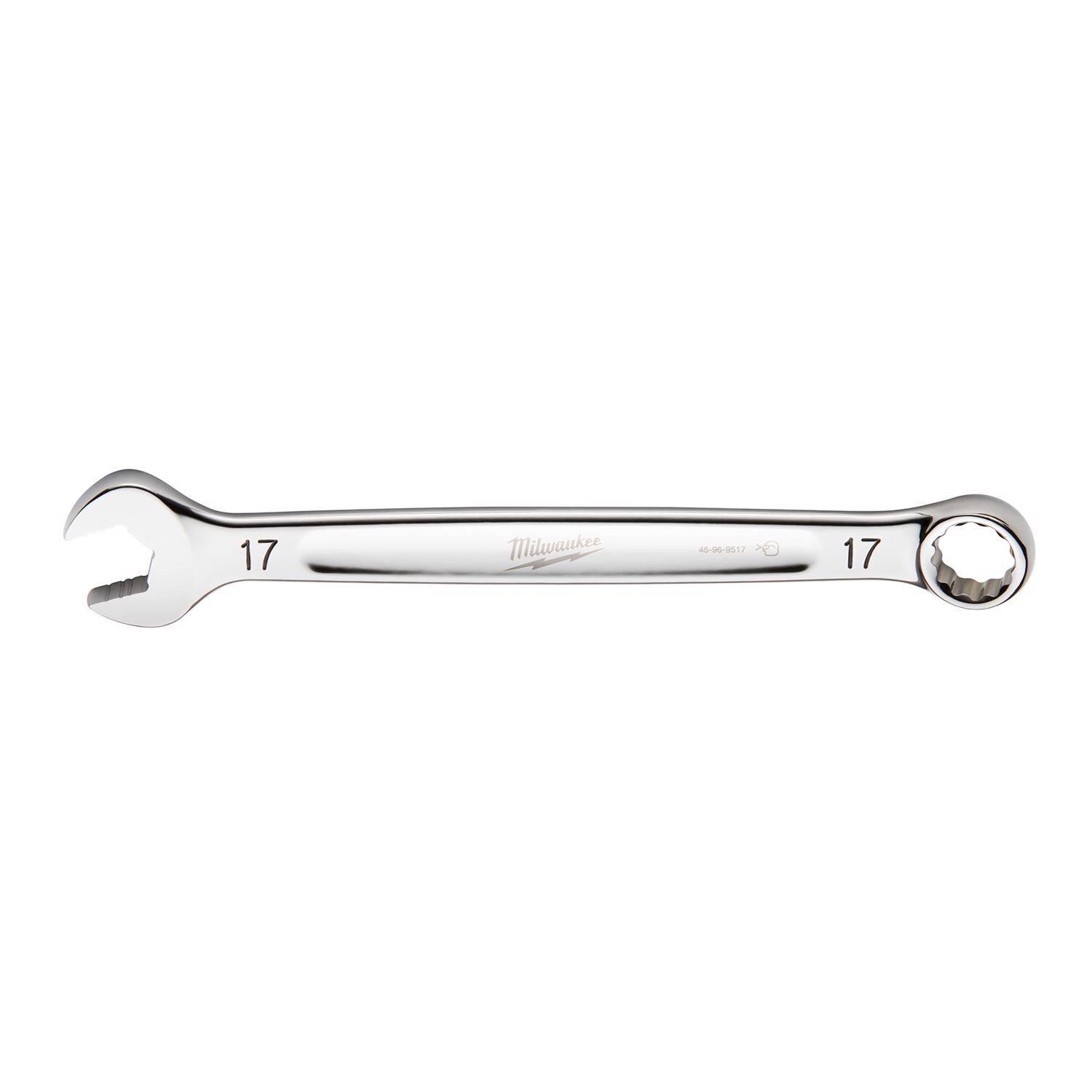 Milwaukee 17 mm X 17 mm Metric Combination Wrench 1.52 in. L 1 pc