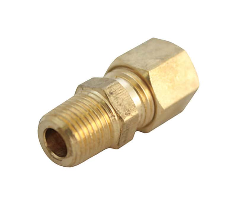 JMF 3/4 in. Compression x 3/4 in. Dia. MPT Brass Connector Ace Hardware