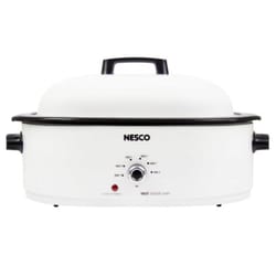 Nesco White Porcelain 18 qt Roaster Oven