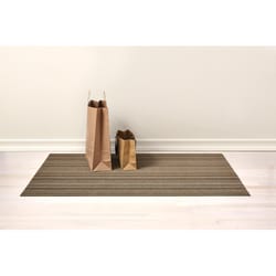 Chilewich 36 in. W X 60 in. L Brown Stripe PVC Vinyl Rug