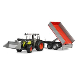 Bruder Claas Nectis 267F with Frontloader and Trailer Multicolored