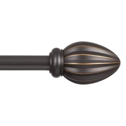 Kenney Oil Rubbed Bronze Fast Fit Bailey Curtain Rod 36 in. L X 66 in. L
