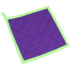 Chef Craft Purple and Green Cotton Pot Holder