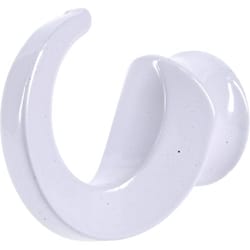 HILLMAN White Classic Hanging Hooks 50 lb 1 pk