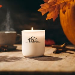 The Rustic House White Clove/Ginger/Pumpkin Scent Candle 8 oz