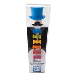 Joie Class Act Assorted Silicone Wine Charms and Topper