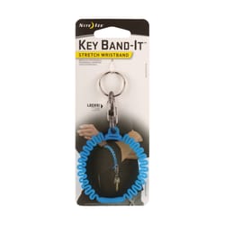 Nite Ize Band-It 2.5 in. D Plastic Blue Wristband Key Ring