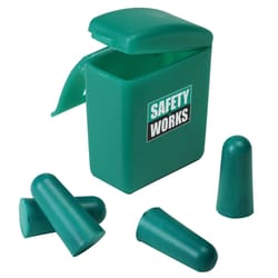 Safety Works 32 dB Foam Earplugs Green 2 pair