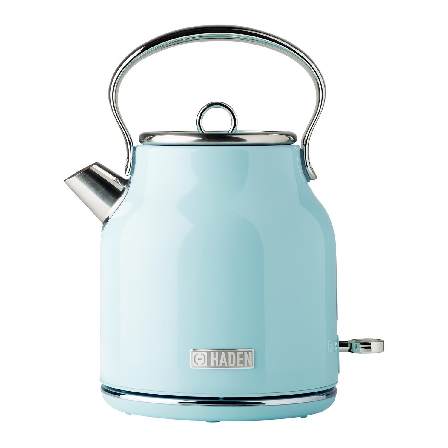 Haden Heritage Turquoise Traditional Stainless Steel 1.7 L Electric Tea Kettle Sansujyuku sansujyuku.com
