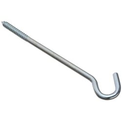 National Hardware Zinc-Plated Silver Steel 10 in. L Screw Hook 150 lb 1 pk