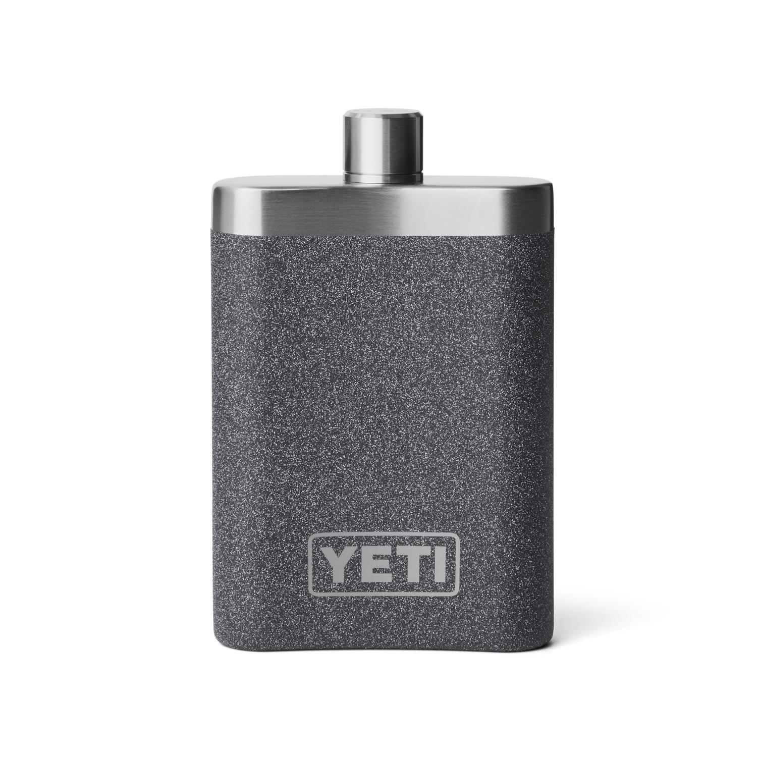 YETI 7 oz Black Stone Stainless Steel Flask