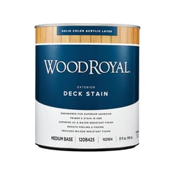 Ace Wood Royal Solid Tintable Flat Tint Base Medium Base Acrylic Latex Deck Stain 1 qt