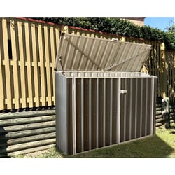 Build-Well 6 ft. x 3 ft. Metal Horizontal Storage Shed with Floor Kit