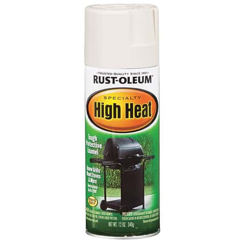 Rust-Oleum Specialty Satin White High Heat Spray Paint 12 oz - Ace Hardware