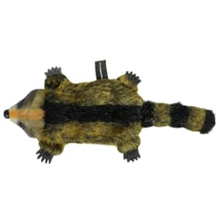 Hyper Pet Real Skinz Brown Plush/Latex Raccoon Dog Toy 1 pk