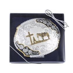 Montana Silversmiths Christian Cowboy Gold/Silver Belt Buckle