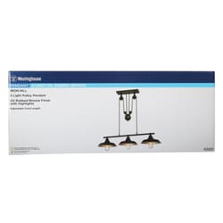 Westinghouse Iron Hill Oil Rubbed Bronze 3 lights Pulley Pendant