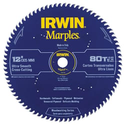 Irwin Marples 12 in. D X 1 in. Woodworking Carbide Circular Saw Blade 80 teeth 1 pk