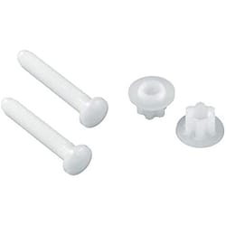 PlumbCraft Toilet Seat Hinge Bolts White Plastic