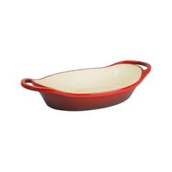 Lodge Cast Iron Casserole 2 qt Red