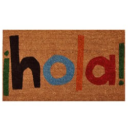 Home & More 1.42 W X 2.42 L Multi-color Hola Coir Door Mat