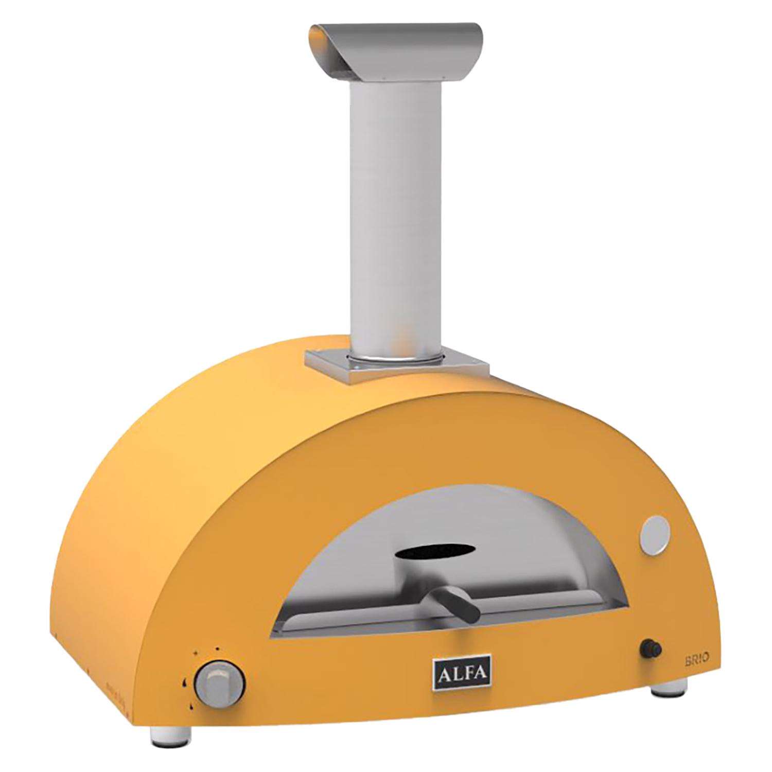 Alfa Brio 39 in. Propane Gas Pizza Oven Fire Yellow Ace Hardware