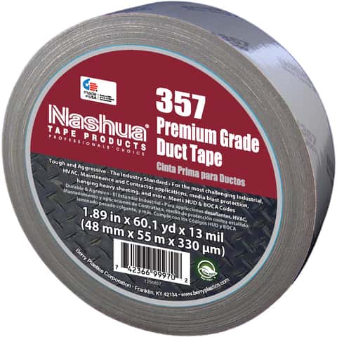 1.89 in. x 30 yd. 300 Heavy-Duty Duct Tape in Silver Air Duct Accessory