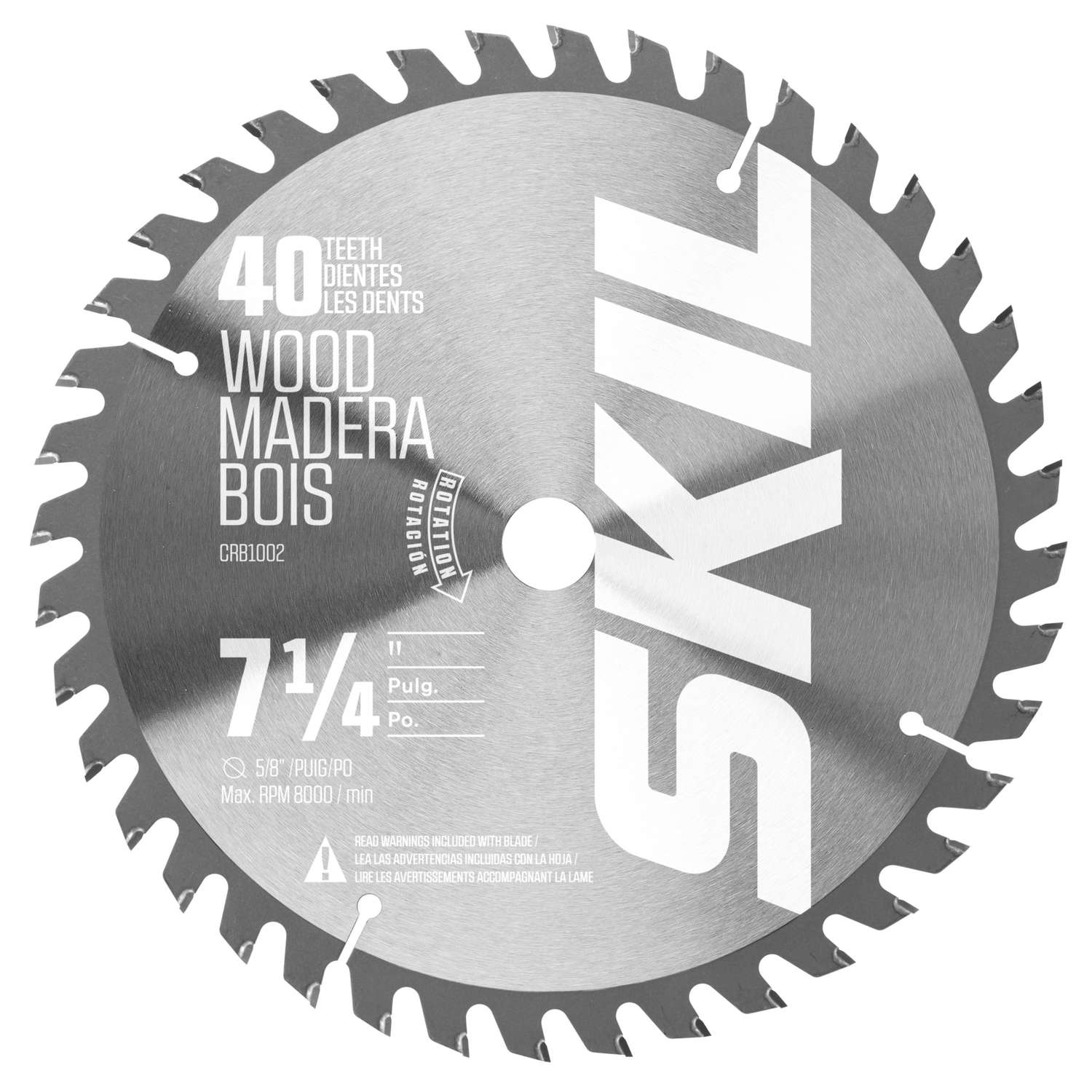 SKIL 71/4 in. D X 5/8 in. Carbide Circular Saw Blade 40 teeth 1 pc