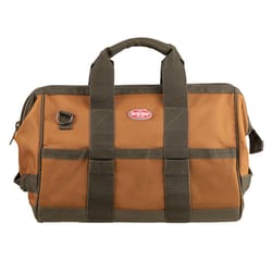 Bucket Boss Gatemouth 12 in. W X 9 in. H Polyester Tool Bag 17 pocket Brown 1 pc
