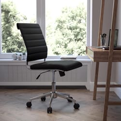 Flash Furniture Black Leather Office Chair