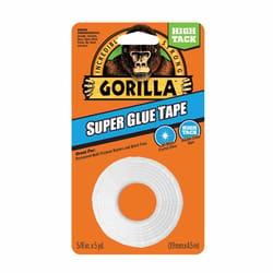 Gorilla Super Glue Double Sided 5/8 in. W X 20 ft. L Double Sided Tape White