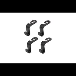 KeyStart Black Headrest Hook For Fits most cars, trucks, & SUVs 4 pk