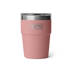 YETI Rambler 16 oz Sandstone Pink BPA Free Stackable Tumbler