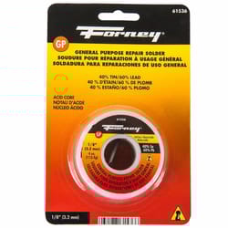 Forney 4 oz Acid Core Wire Solder 0.13 in. D Tin/Lead 40/60 1 pc