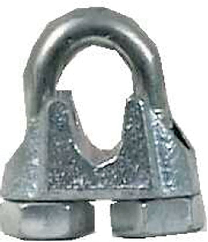 Campbell Electrogalvanized Malleable Iron Wire Rope Clip 1-1/2 in. L Campbell Electrogalvanized Malleable Iron Wire Rope Clip 1-1/2 in. L