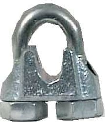 Campbell Electro-Galvanized Malleable Iron Wire Rope Clip 1/8 in. L