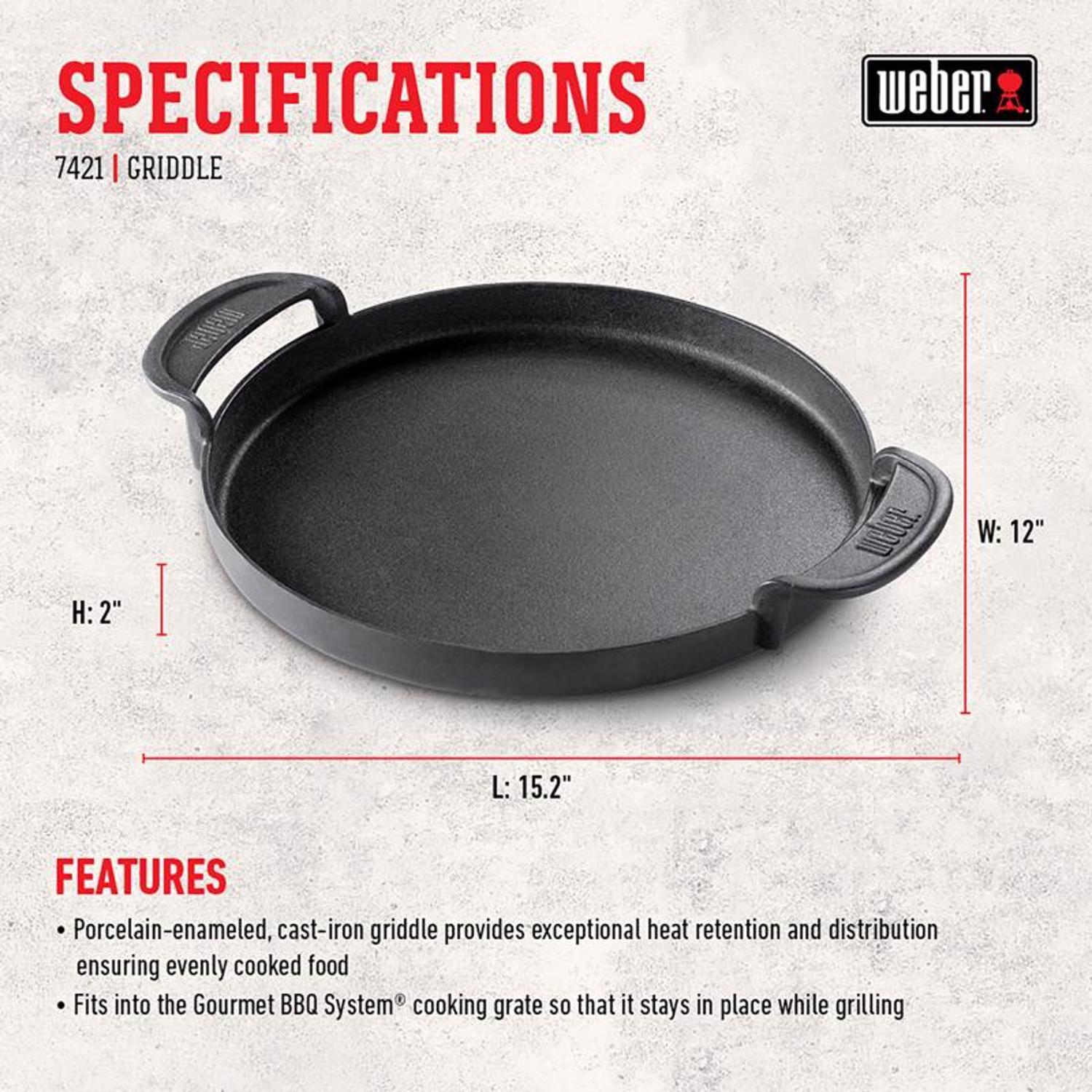 Weber Gourmet BBQ System Cast Iron Grate - Thumbnail 5