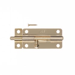 Ace 4 in. L Brass-Plated Steel Barrel Bolt 1 pk