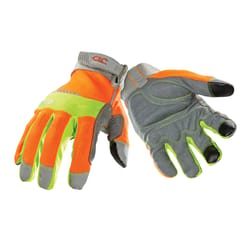 CLC Men's Hi-Viz Gloves Orange/Yellow L 1 pk