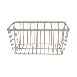 Spectrum Ashley 13.25 in. L X 10 in. W X 6 in. H Silver Storage Basket