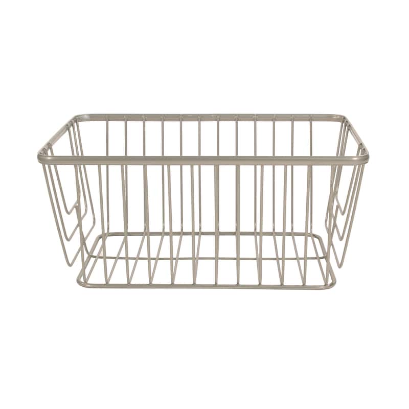 Spectrum Ashley 13.25 in. L X 10 in. W X 6 in. H Silver Storage Basket Ace Hardware