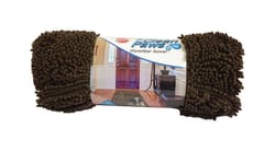 Spot Clean Paws 24 in. W X 35 in. L Brown Microfiber Dog Mat