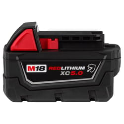 Milwaukee 18V RedLithium 5 Ah Lithium-Ion Battery 1 pc
