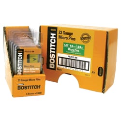 Bostitch 1/2 in. L X 23 Ga. Paper Strip Coated Pin Nails 3,000 pk