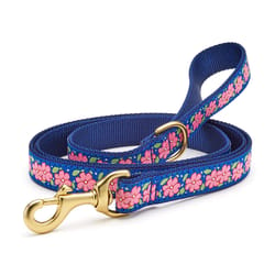 Up Country Blue Pink Garden Nylon Dog Leash