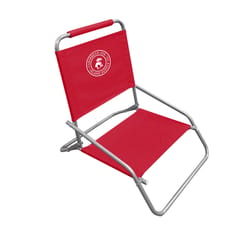 Caribbean Joe Galvanized Silver Steel Frame Foldable Lounge Chair