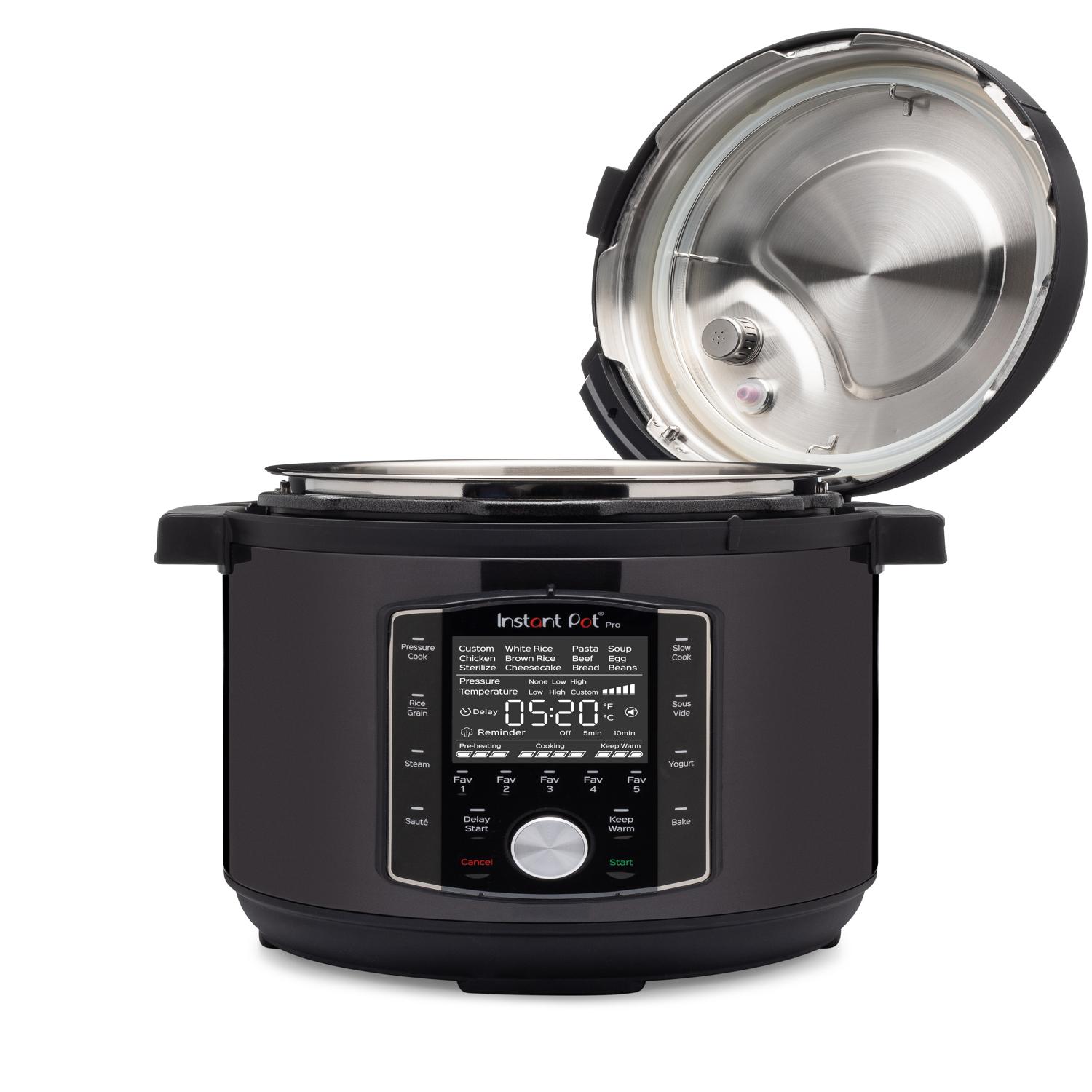 Instant Duo Pro Stainless Steel Pressure Cooker 13.4 in. 6 qt Black